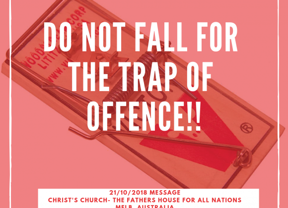 Do not fall for the Trap of OFFENCE Do not fall for the Trap of OFFENCE